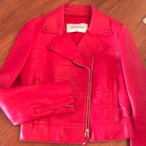 Valentino Red Leather Jacket